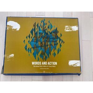 Vintage WORDS AND ACTION  Role Playing 1967 Fannie George Shaftel